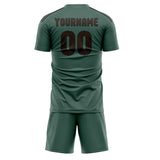 Custom Blue Green Brown Soccer Jersey