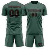 Custom Blue Green Brown Soccer Jersey