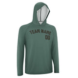 Custom Blue Green Olive UV-Hoodie