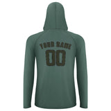 Custom Blue Green Olive UV-Hoodie