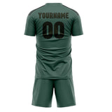 Custom Blue Green Olive Soccer Jersey
