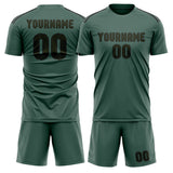Custom Blue Green Olive Soccer Jersey