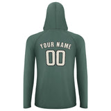 Custom Blue Green Cream UV-Hoodie