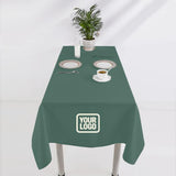 Custom Blue Green Black Square Table Cloth