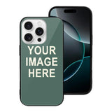 Custom Blue Green Cream Phone Case