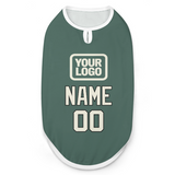 Custom Blue Green Cream Pet Vest