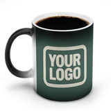 Custom Blue Green Cream Magic Mug