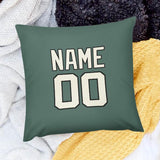 Custom Blue Green Cream Pillowcase