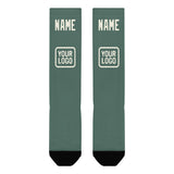 Custom Blue Green Cream Knee-High Sock
