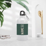 Custom Blue Green Cream Sports Bottle