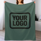 Custom Blue Green Black Blanket
