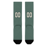 Custom Blue Green Cream Knee-High Sock
