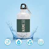 Custom Blue Green Cream Sports Bottle