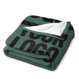 Custom Blue Green Black Blanket