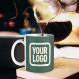 Custom Blue Green Cream Mug