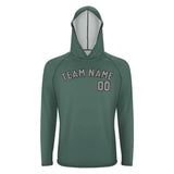 Custom Blue Green Gray UV-Hoodie