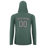 Custom Blue Green Gray UV-Hoodie