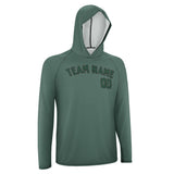 Custom Blue Green Green UV-Hoodie