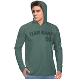 Custom Blue Green Green UV-Hoodie