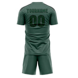 Custom Blue Green Green Soccer Jersey