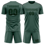 Custom Blue Green Green Soccer Jersey