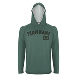 Custom Blue Green Dark Green UV-Hoodie