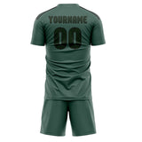 Custom Blue Green Dark Green Soccer Jersey