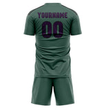 Custom Blue Green Purple Soccer Jersey