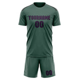 Custom Blue Green Purple Soccer Jersey