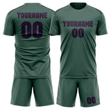 Custom Blue Green Purple Soccer Jersey