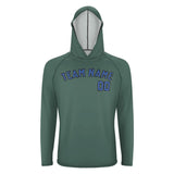 Custom Blue Green Sky Blue UV-Hoodie