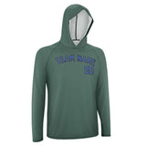 Custom Blue Green Sky Blue UV-Hoodie