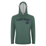 Custom Blue Green Blue UV-Hoodie