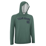 Custom Blue Green Blue UV-Hoodie