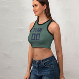 Custom Blue Green Blue Sleeveless Tank Top