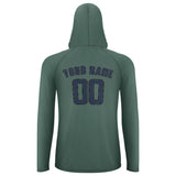 Custom Blue Green Blue UV-Hoodie