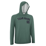 Custom Blue Green Navy UV-Hoodie
