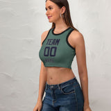 Custom Blue Green Navy Sleeveless Tank Top