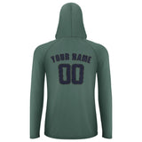 Custom Blue Green Navy UV-Hoodie