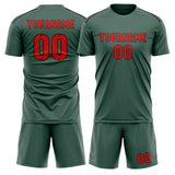 Custom Blue Green Orange Red Soccer Jersey
