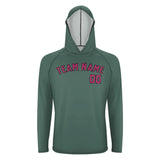 Custom Blue Green Pink UV-Hoodie