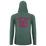 Custom Blue Green Pink UV-Hoodie