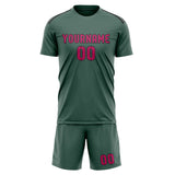 Custom Blue Green Pink Soccer Jersey