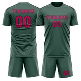 Custom Blue Green Pink Soccer Jersey