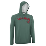 Custom Blue Green Red UV-Hoodie