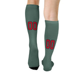 Custom Blue Green Red Knee-High Sock