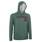 Custom Blue Green Crimson Red UV-Hoodie