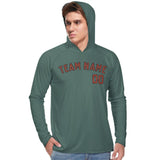 Custom Blue Green Coral Red UV-Hoodie