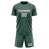 Custom Blue Green White Soccer Jersey
