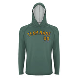 Custom Blue Green Yellow UV-Hoodie